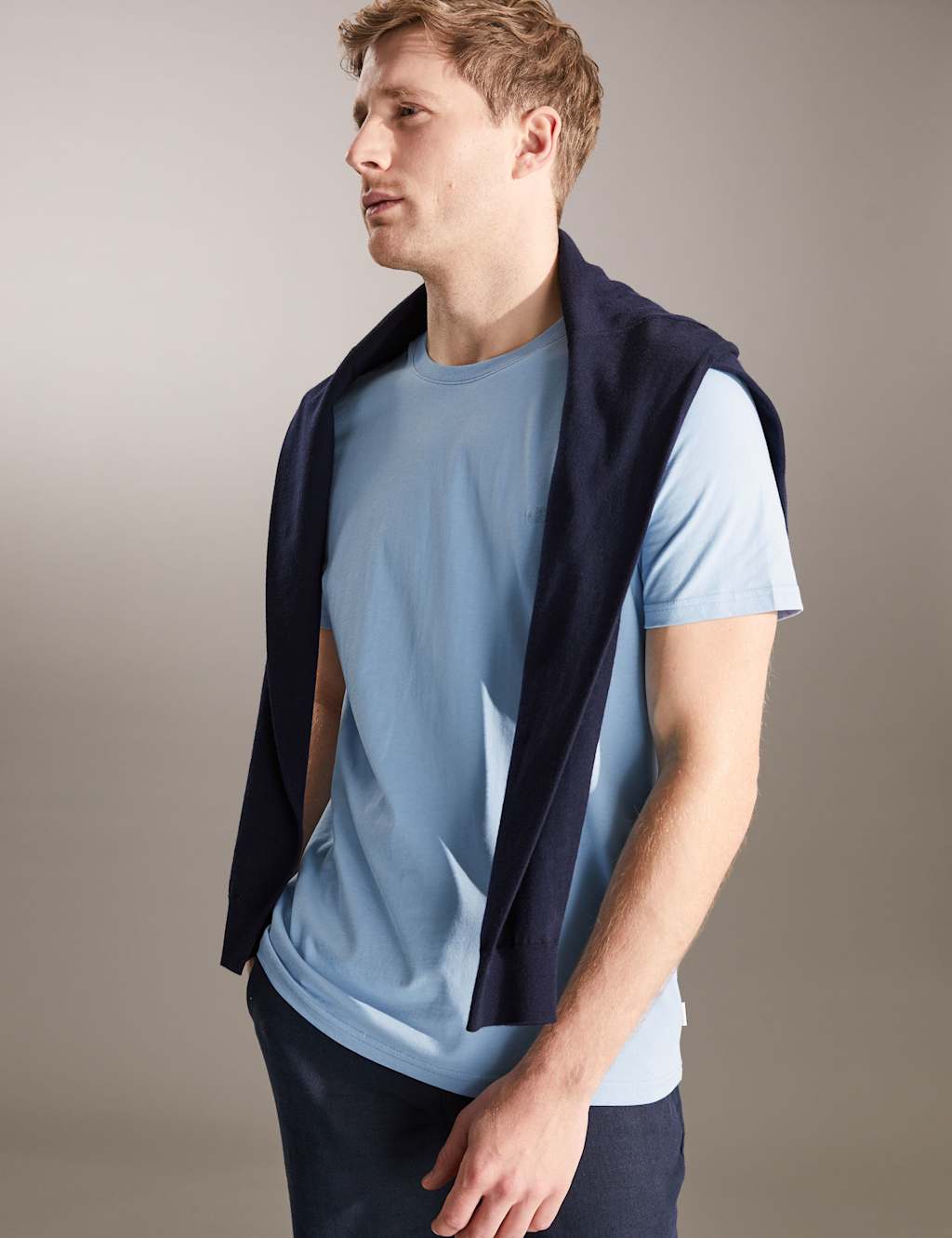 Pure Cotton Crew Neck T-Shirt image 1
