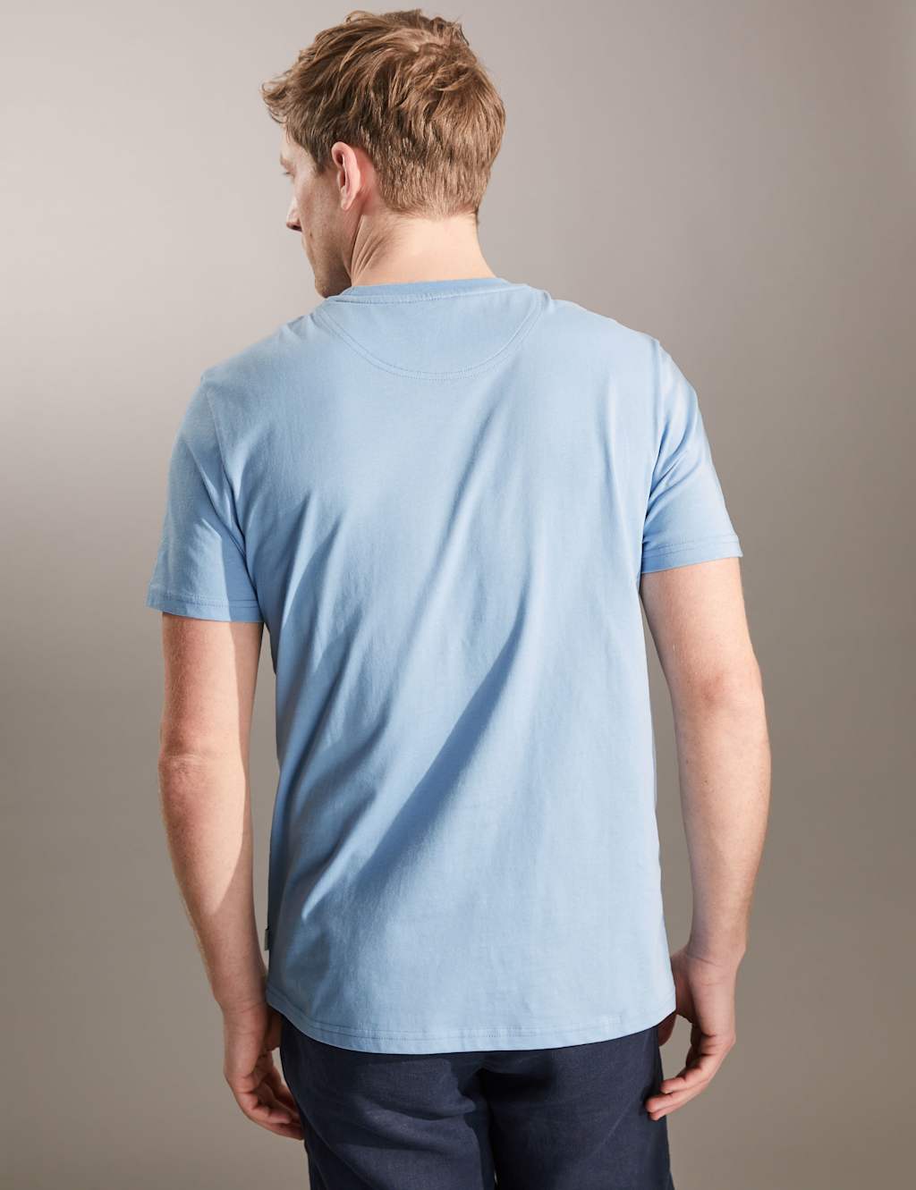 Pure Cotton Crew Neck T-Shirt image 5