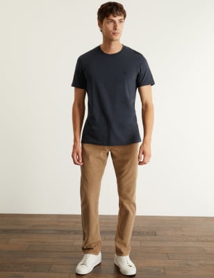 

JAEGER Mens Pure Cotton Crew Neck T-Shirt - Mint, Mint