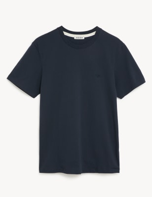 

JAEGER Camiseta 100% algodón con escote cerradoMens - Medium Navy, Medium Navy