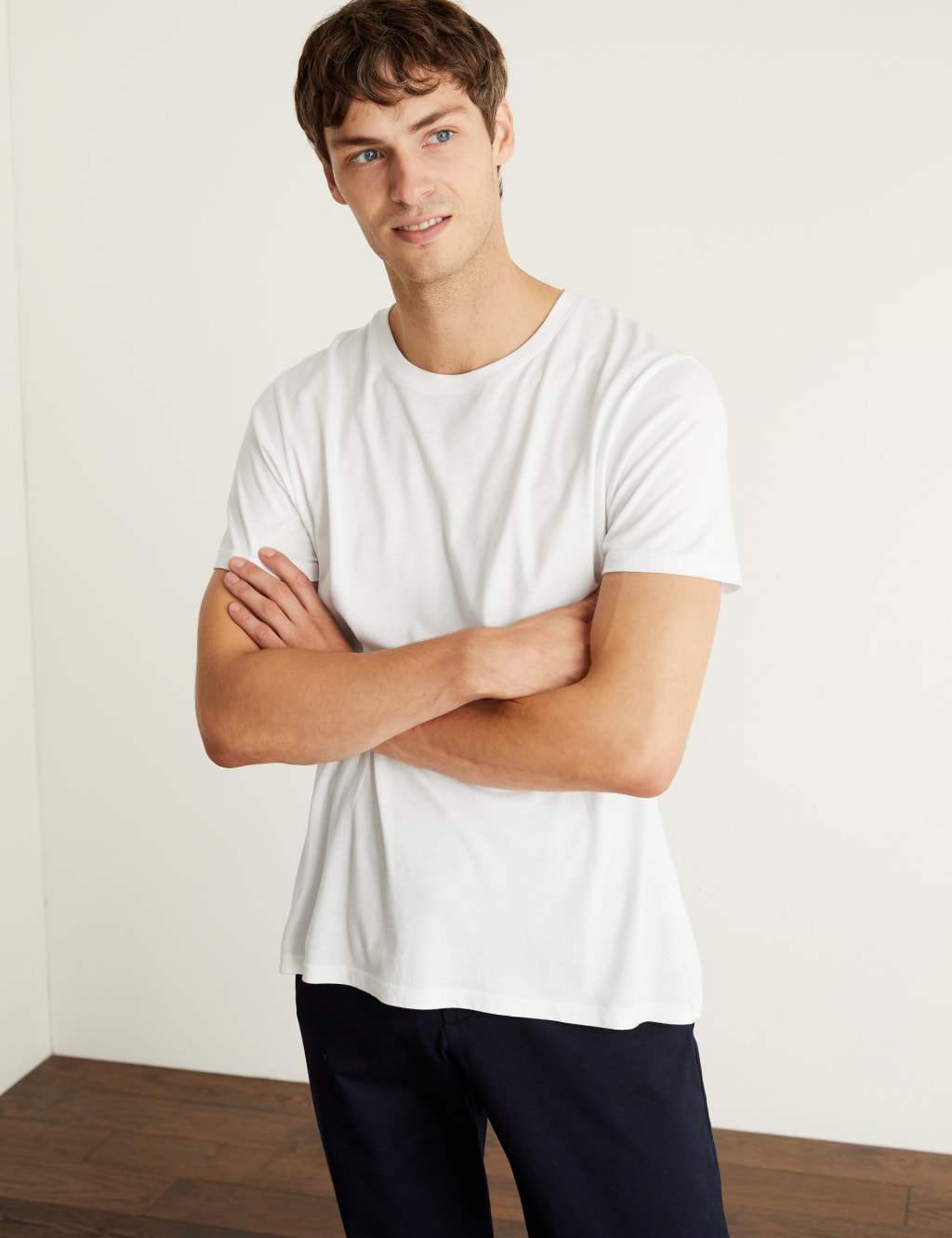 Pure Cotton Crew Neck T-Shirt image 3