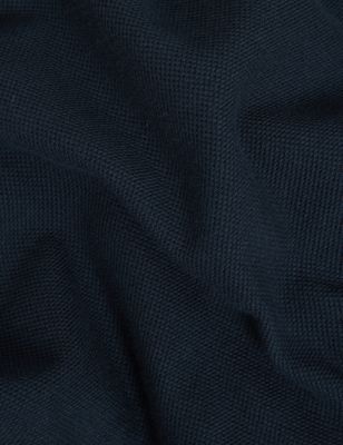 Jaeger Mens Pure Cotton Pique Polo Shirt - M - Navy, Navy,Blue