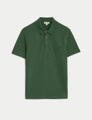 Pure Cotton Pique Polo Shirt