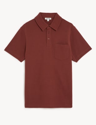 Pure Cotton Pique Polo Shirt
