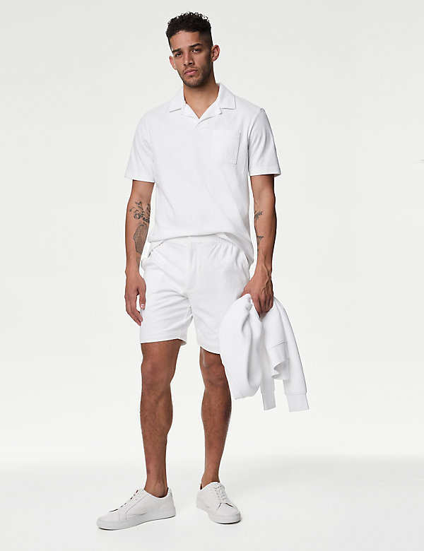 Pure Cotton Textured Shorts - IT
