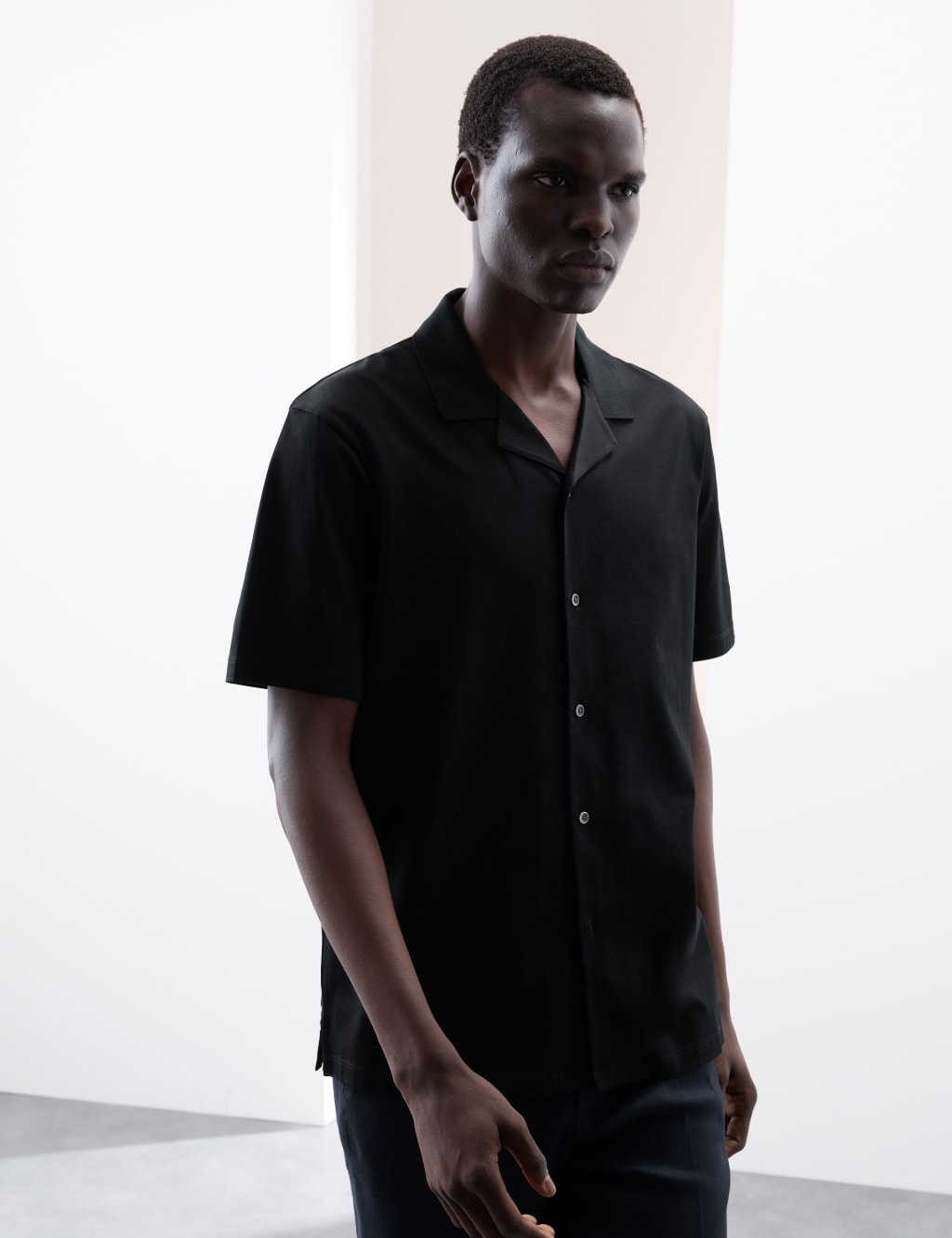 Men s Black Polo Shirts M S