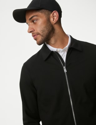 Autograph Men's Cotton Rich Overshirt - MREG - Black, Black