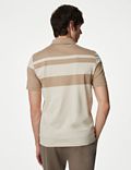 Pure Supima® Cotton Striped Polo Shirt