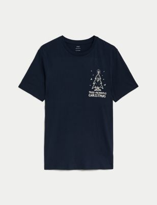 Camiseta navideña 100% algodón 'Tree-Mendous' - ES