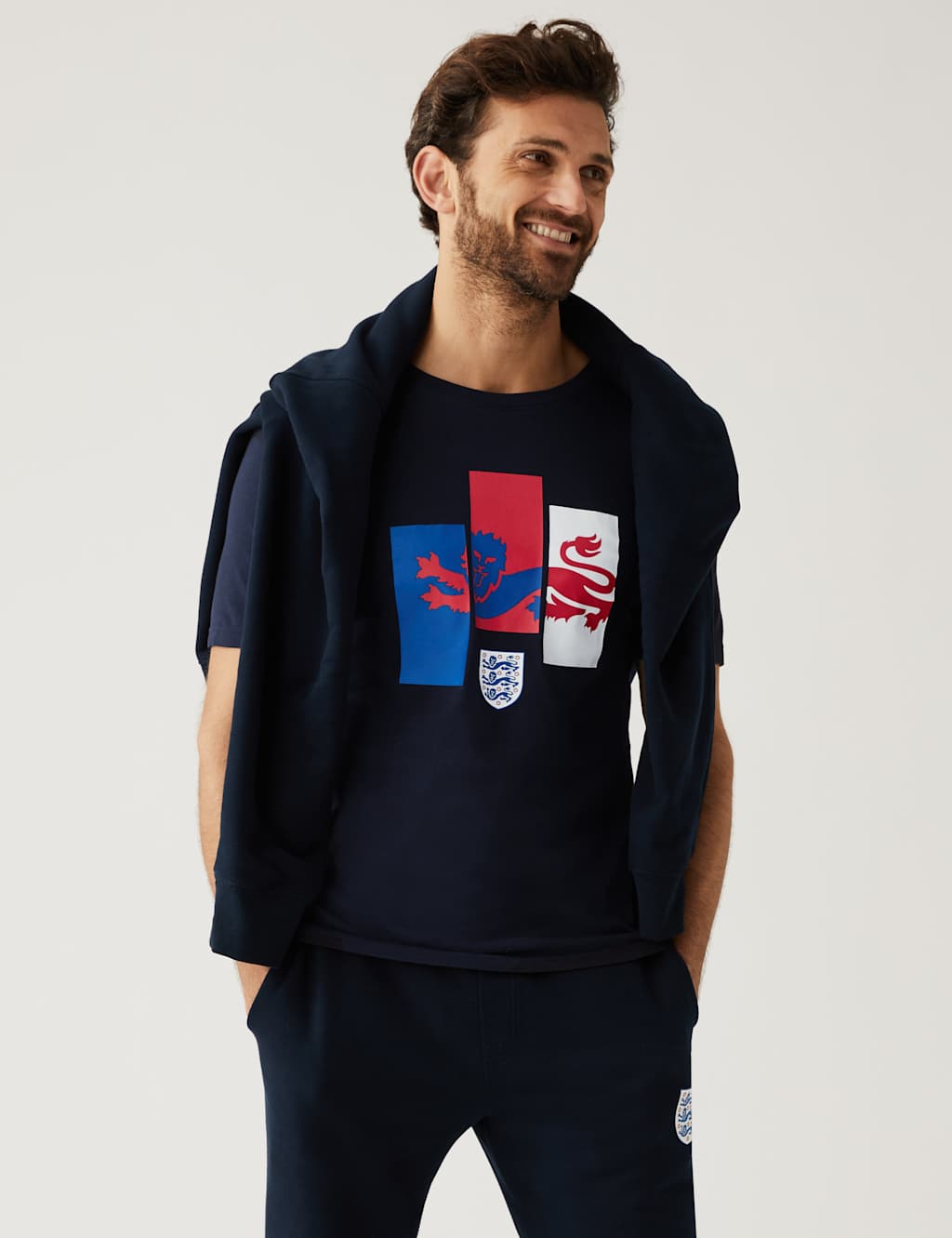 Men's Pure Cotton England Lion T-Shirt image 3