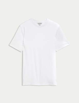 

JAEGER Mens Pure Cotton T-Shirt - White, White