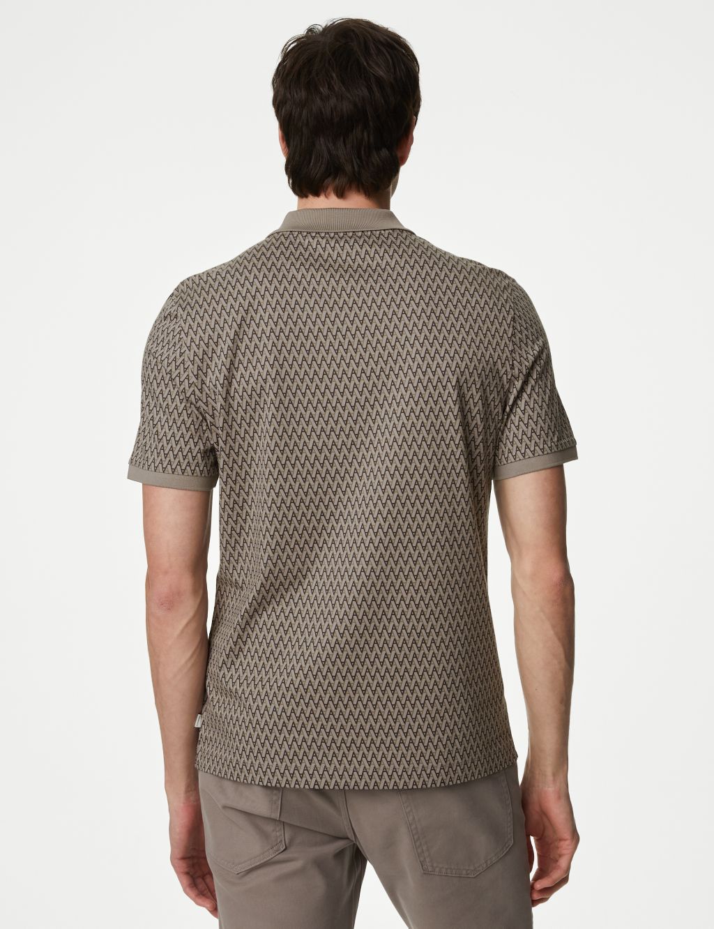 Pure Supima® Cotton Printed Polo Shirt image 5