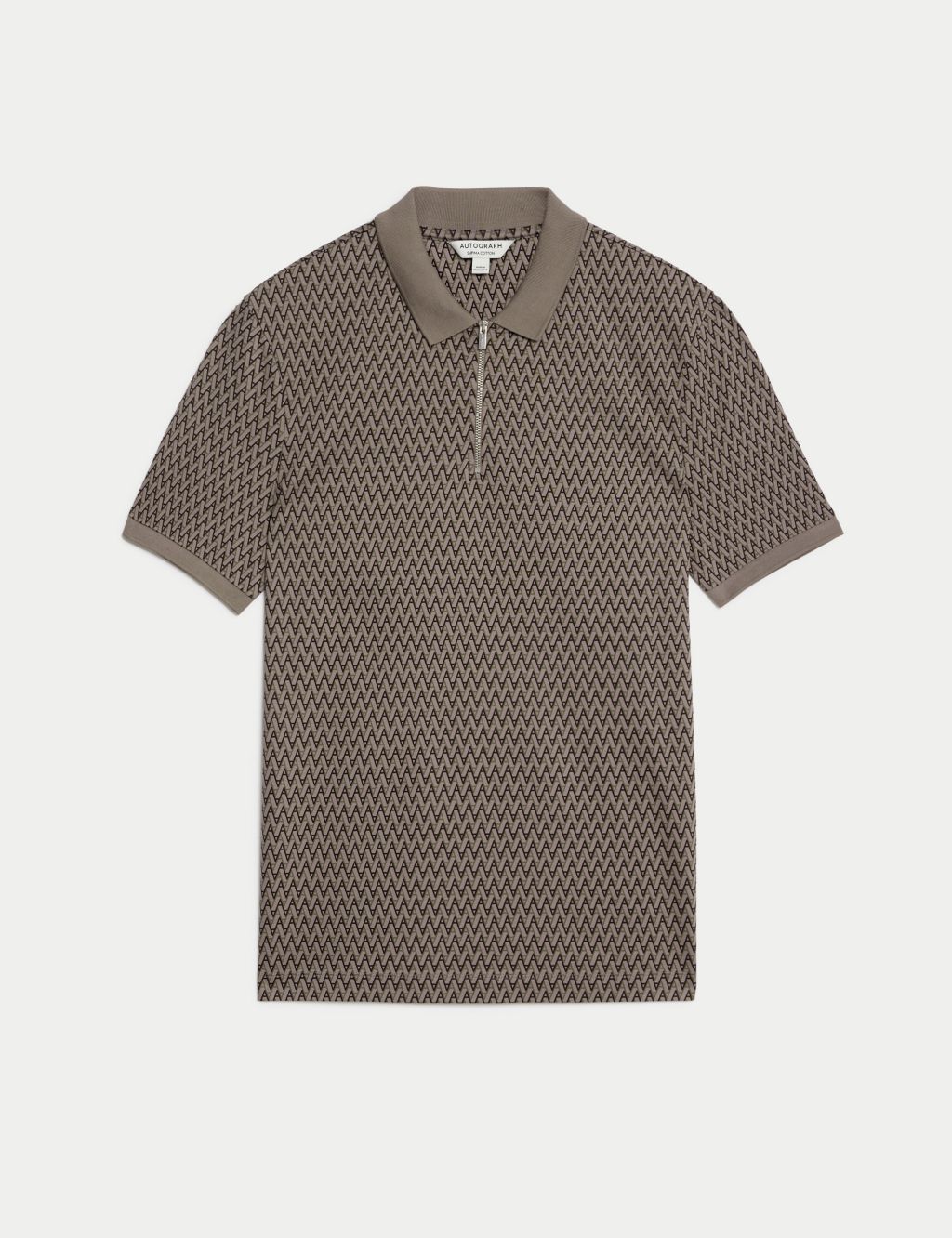 Pure Supima® Cotton Printed Polo Shirt image 2