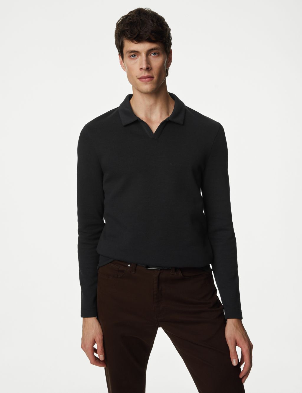 Cotton Blend Long Sleeve Sweatshirt image 3