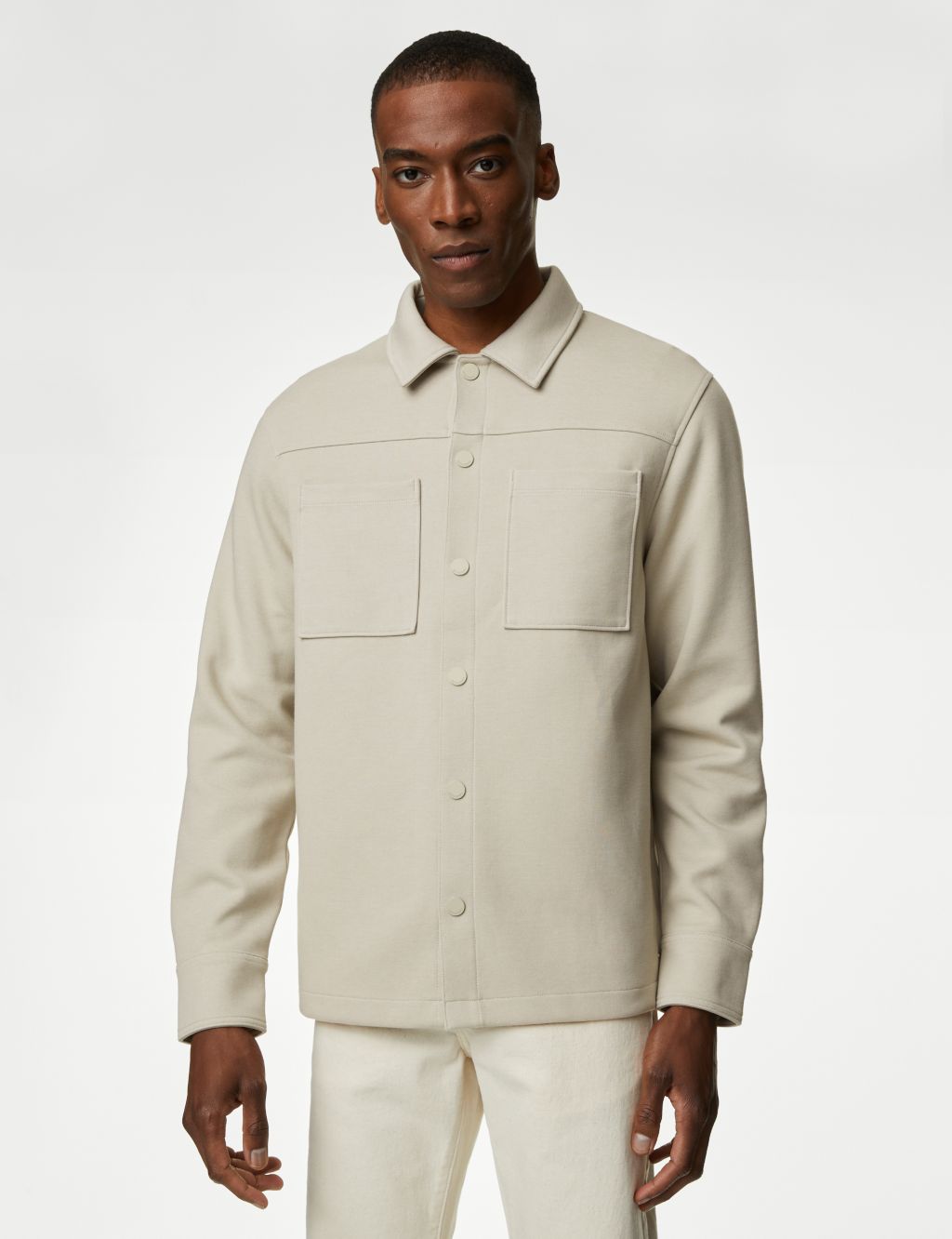 Cotton Blend Overshirt image 3