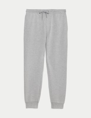 Drawstring Pure Cotton Straight Leg Joggers, M&S Collection