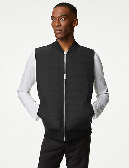 Cotton Blend Quilted Gilet