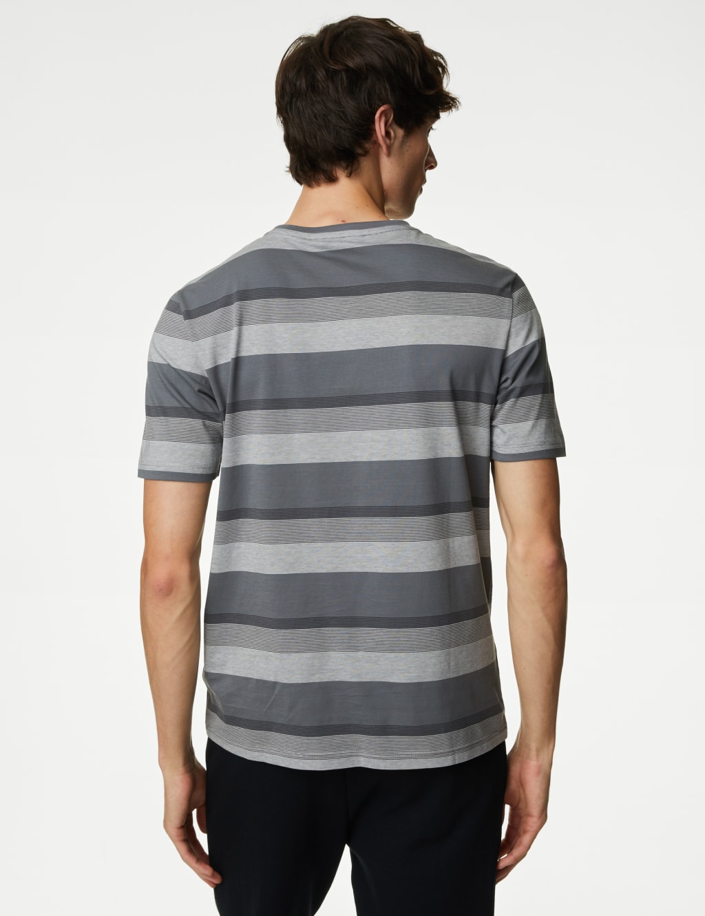 Pure Cotton Striped T-Shirt image 5