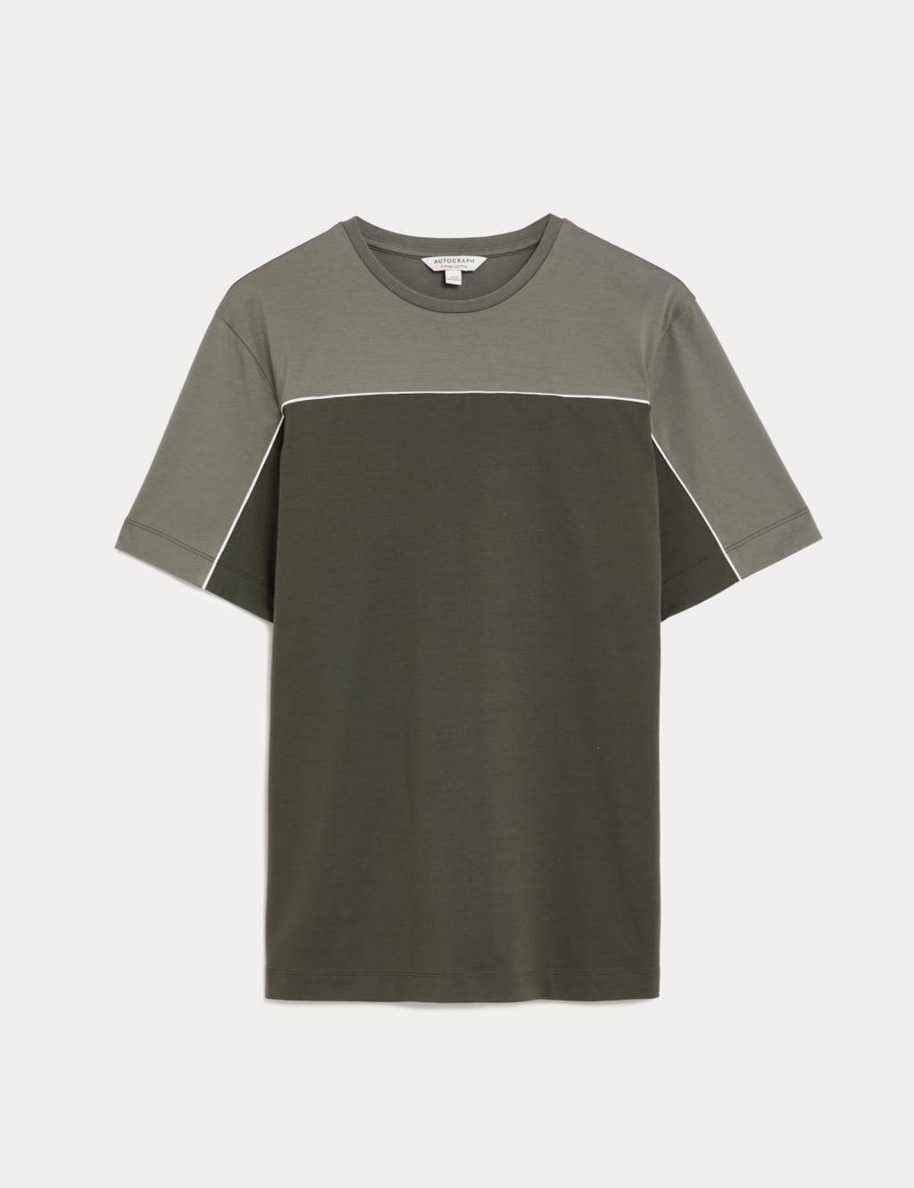 Pure Supima® CottonColour Block T-Shirt image 2