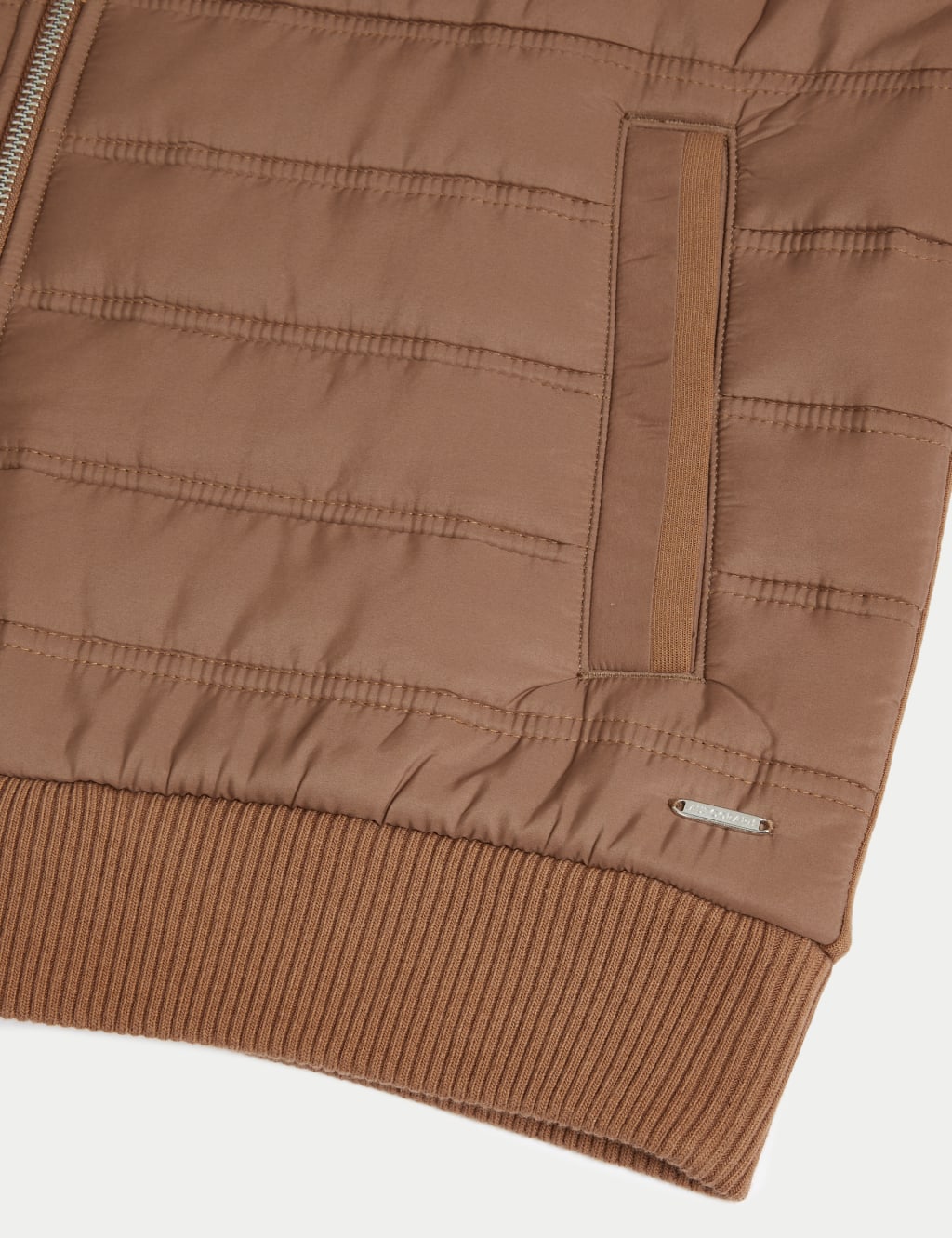 Cotton Blend Zip Up Gilet image 6