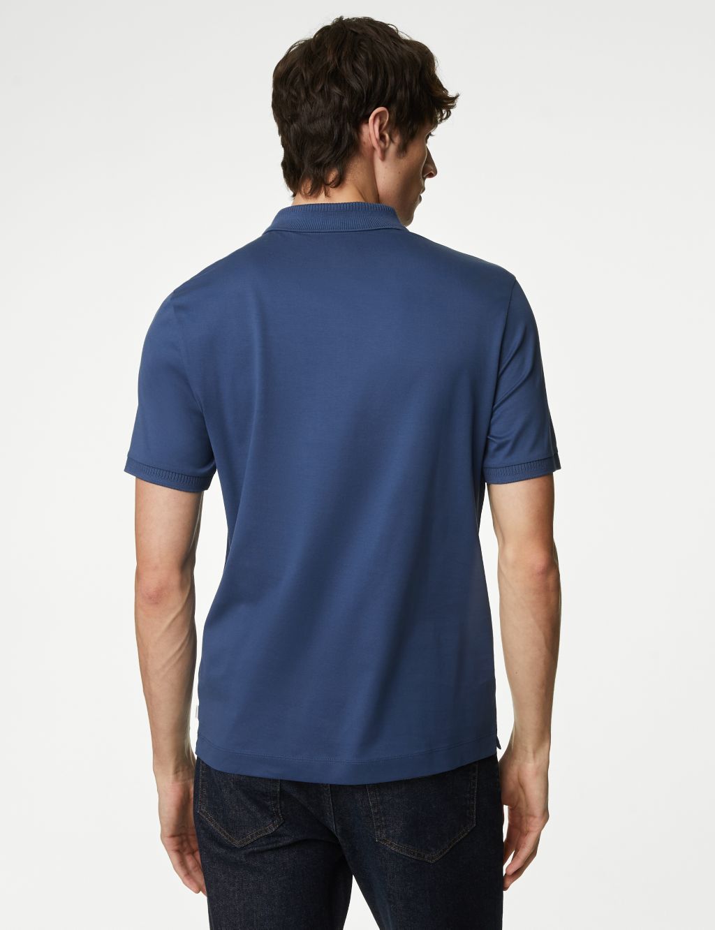Pure Supima® Cotton Half Zip Polo Shirt image 6