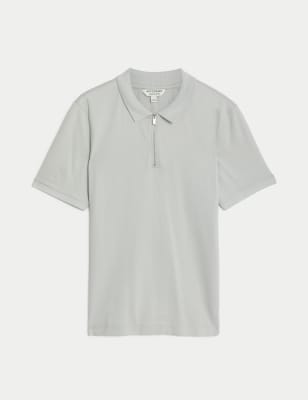 Light grey outlet polo