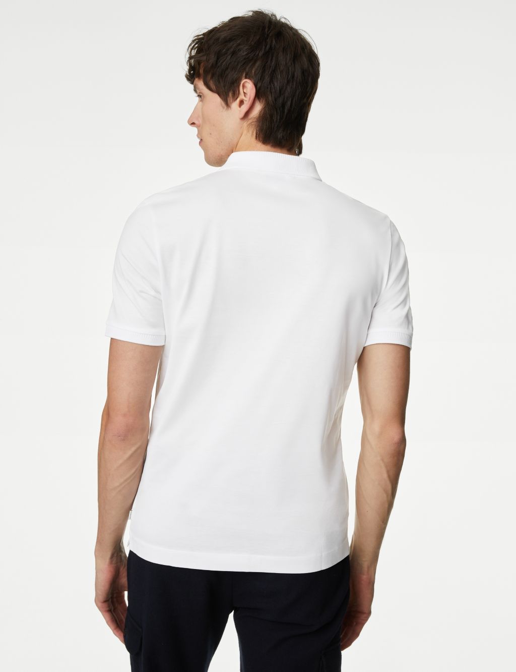 Pure Supima® Cotton Half Zip Polo Shirt image 5