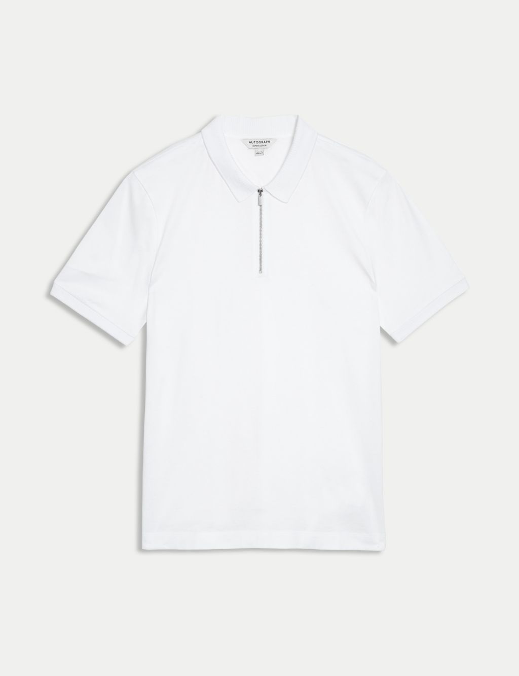 Pure Supima® Cotton Half Zip Polo Shirt image 2