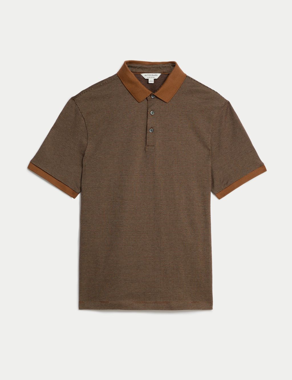 Pure Cotton Textured Polo Shirt image 2