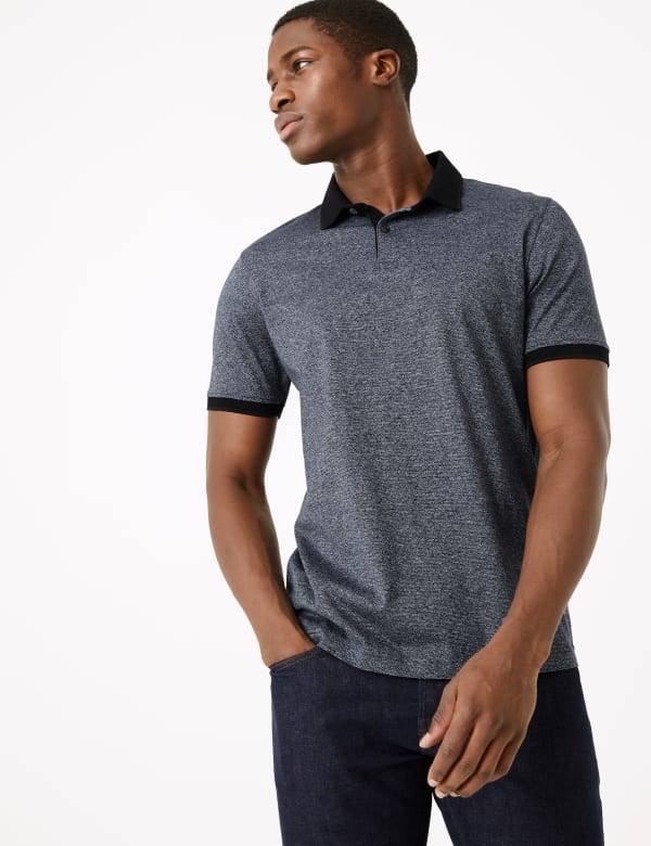 Premium Cotton Textured Polo Shirt