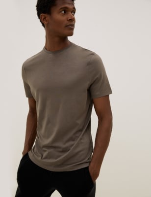 

Autograph Camiseta ajustada 100% algodón premiumMens - Medium Brown, Medium Brown