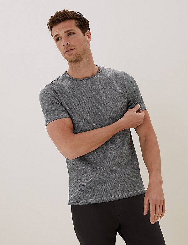 Premium Pure Cotton Striped T-Shirt - RS
