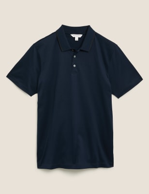 

Mens Autograph Pure Cotton Polo Shirt - Dark Navy, Dark Navy