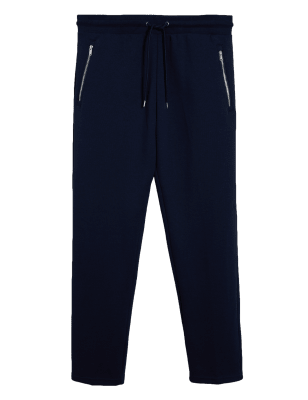 

Mens Autograph Jogginghose aus Baumwollmischgewebe mit Reißverschlusstasche - Dark Navy, Dark Navy