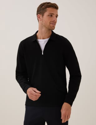 Marks and spencer shop long sleeve polo