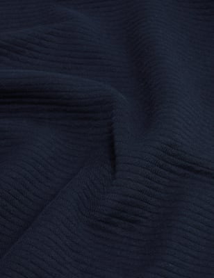 

Mens Autograph Cotton Rich Textured Crewneck Sweatshirt - Dark Navy, Dark Navy