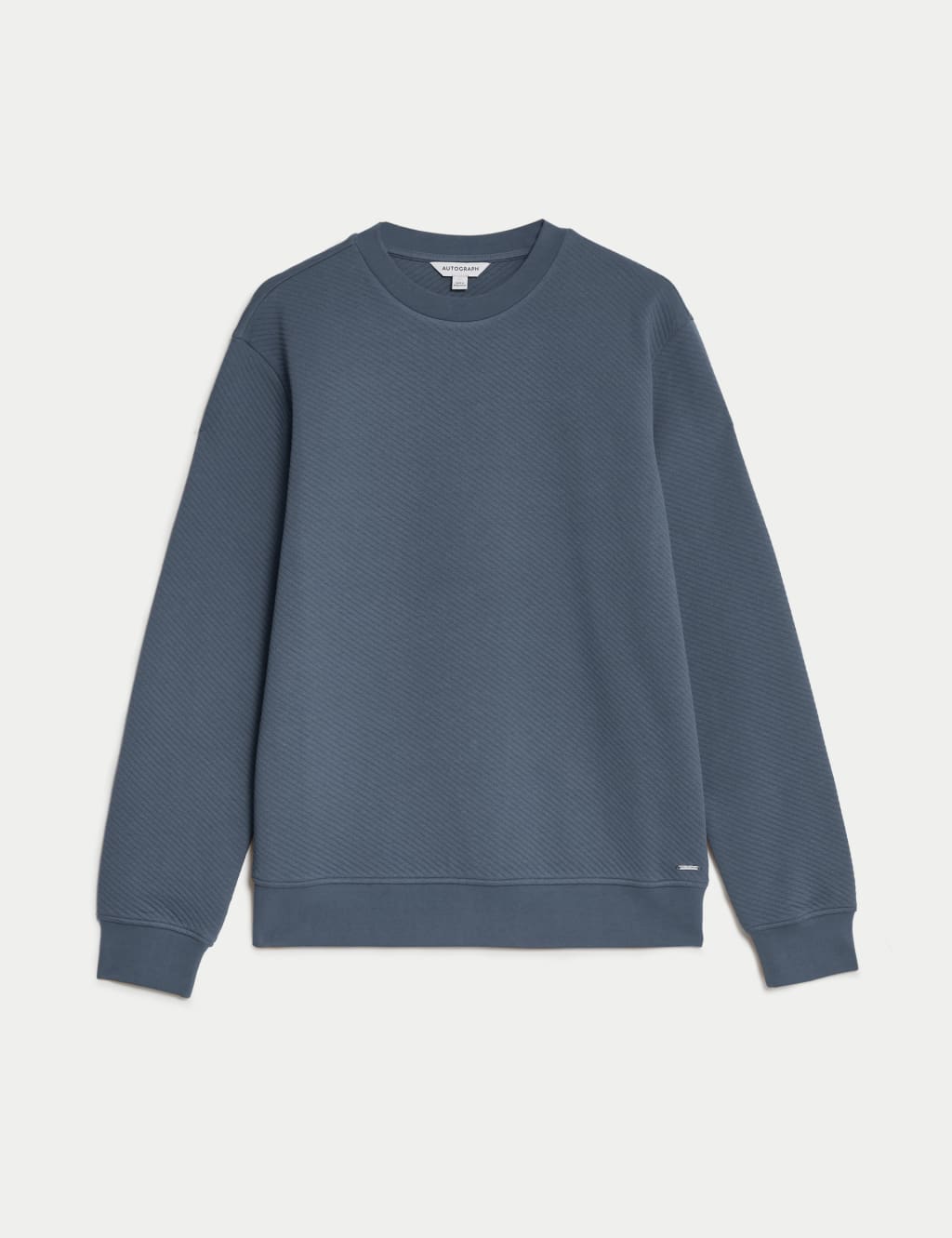 Cotton Rich Textured Crewneck Sweatshirt image 2