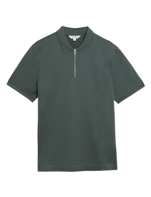 

Mens Autograph Cotton Polo Shirt - Dark Green, Dark Green