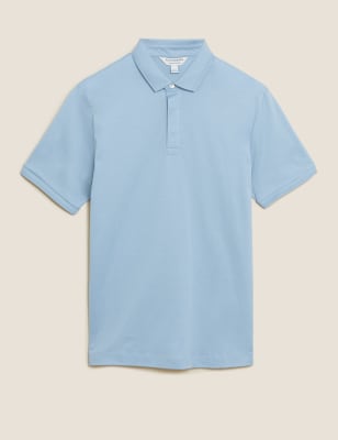 

Autograph Polo ajustado de algodón premiumMens - Light Blue, Light Blue