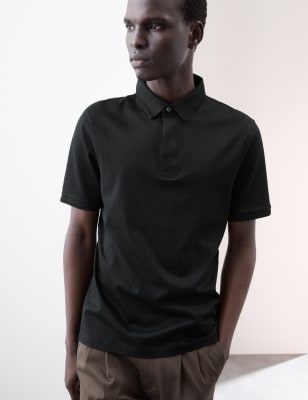 

Mens Autograph Pure Supima® Cotton Polo Shirt - Black, Black