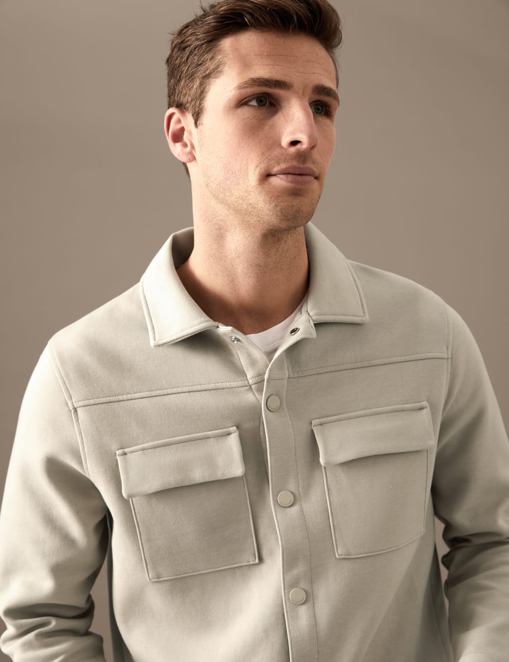 Cotton Blend Overshirt image 1