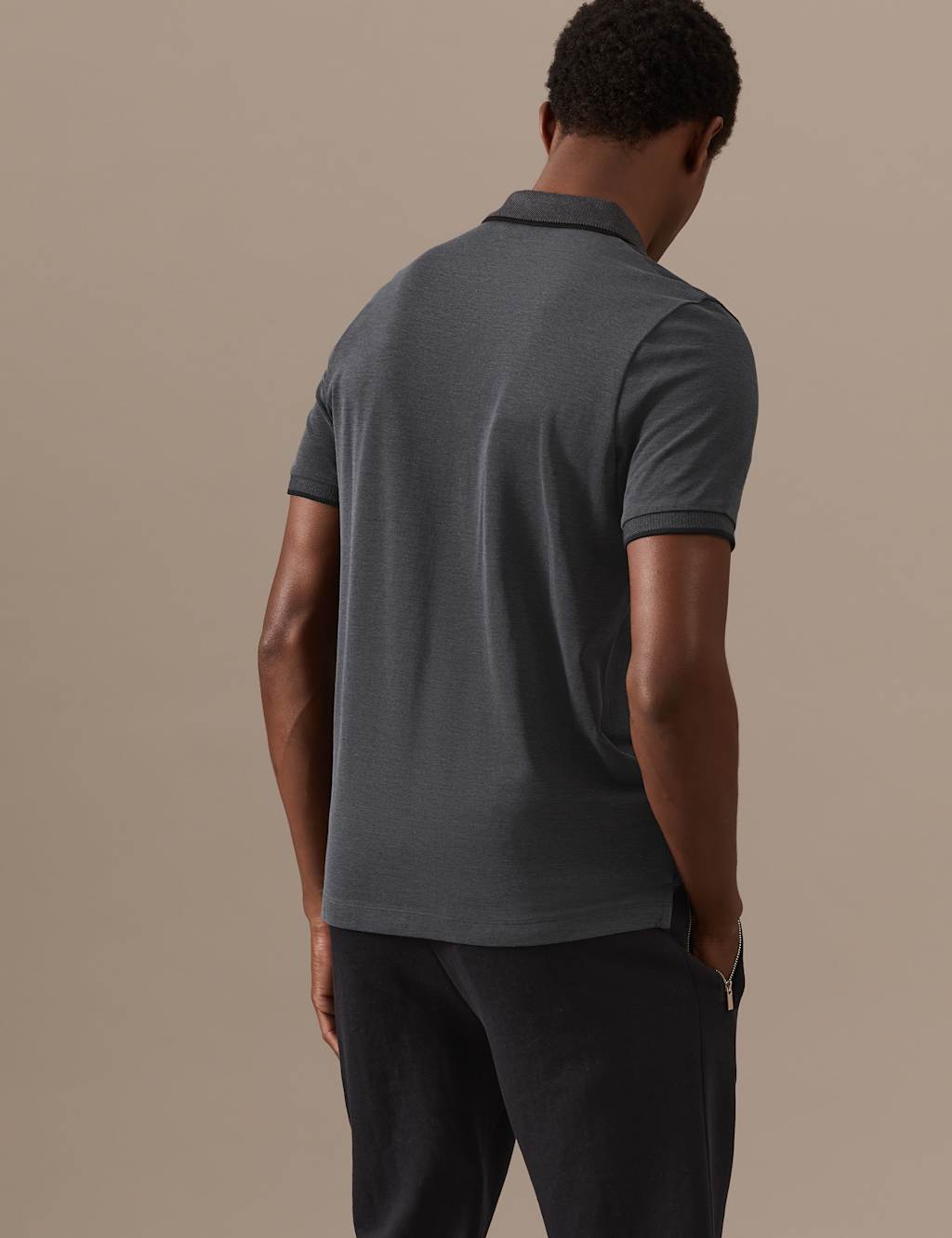 Pure Cotton Half Zip Polo Shirt image 4