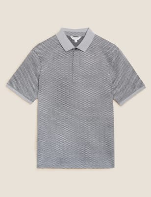 Premium Cotton Jacquard Polo Shirt