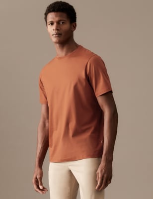 

Mens Autograph Premium Cotton T-shirt - Light Brown, Light Brown