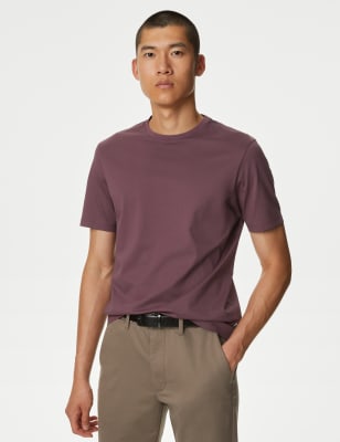 

Mens Autograph Pure Supima® Cotton T-shirt - Dark Aubergine, Dark Aubergine