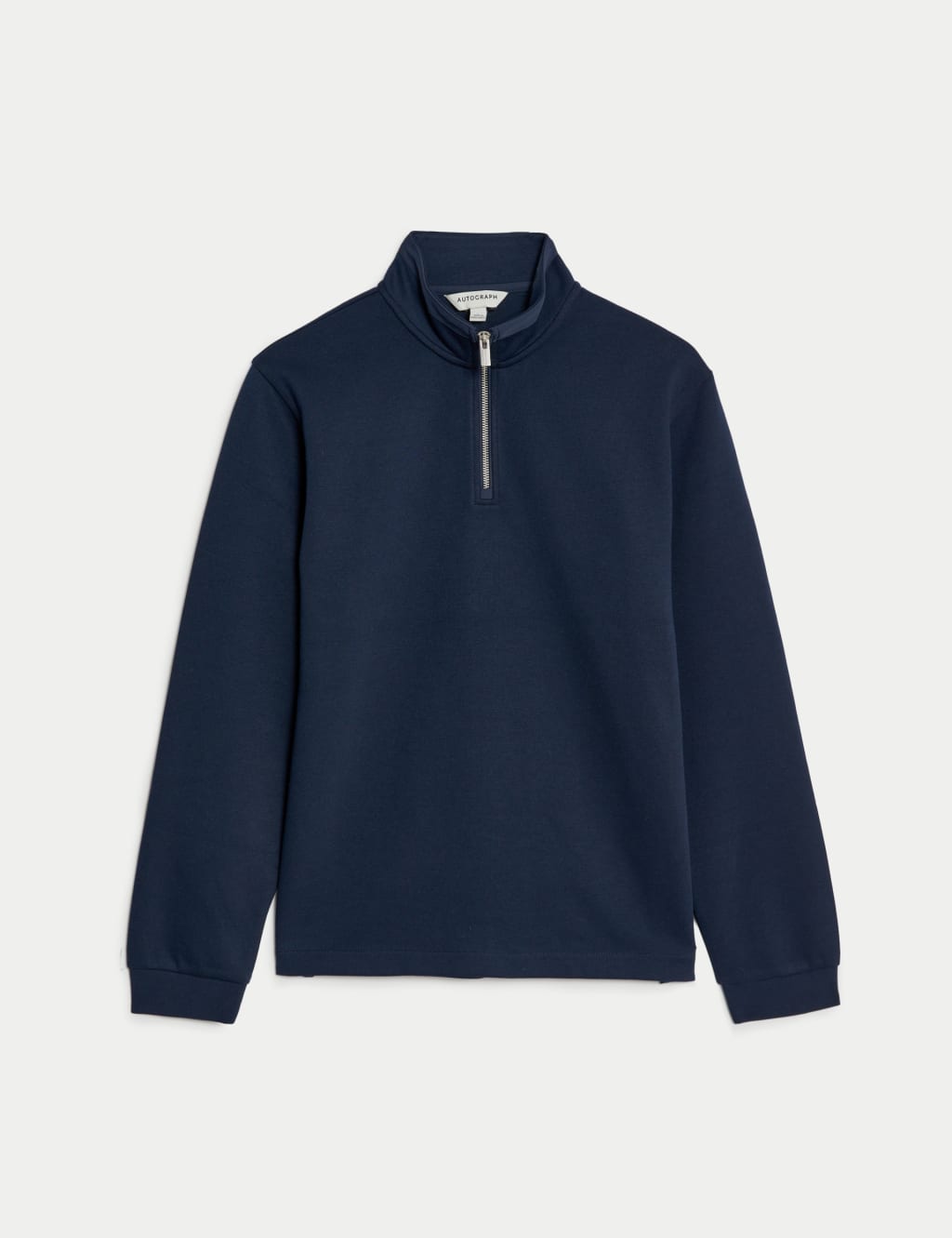 Cotton Blend Half Zip Sweatshirt image 2