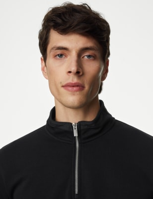 High neck zip outlet hoodie