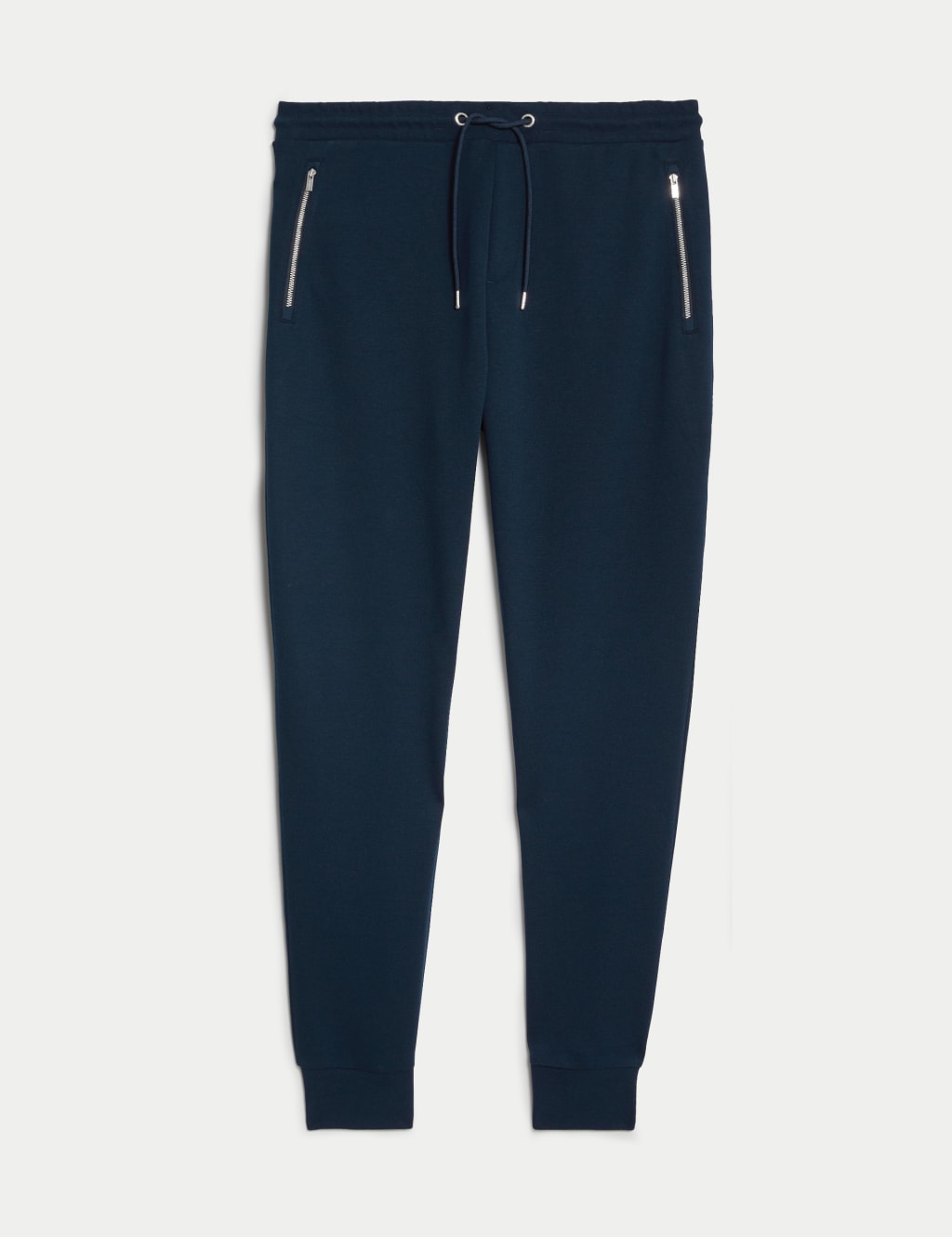 Cuffed Cotton Blend Zip Pocket Joggers image 2