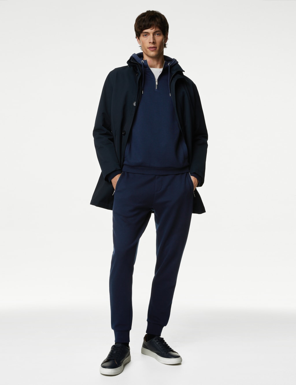 Mens navy store hoodie uk