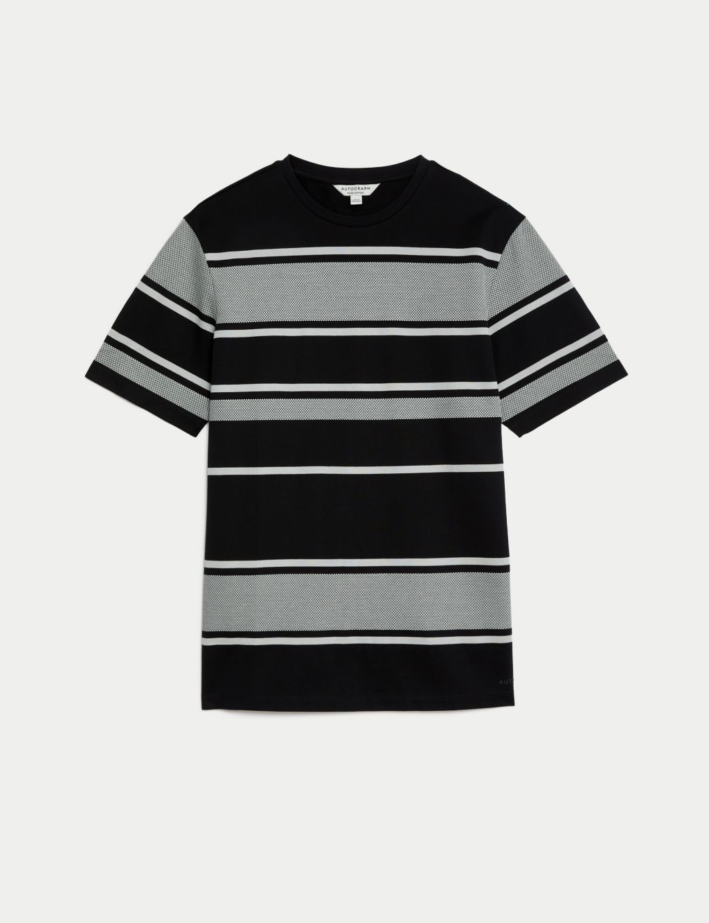 Pure Cotton Striped Textured T-Shirt image 2